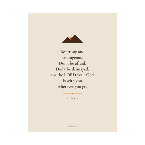 Joshua 1:9 Wall Art – Be Strong and Courageous