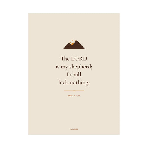 Psalm 23:1 Wall Art – The LORD Is My Shepherd