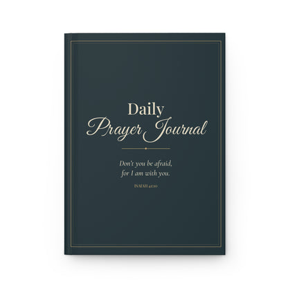 Daily Prayer Journal hardcover with Isaiah 41:10 cover – front view