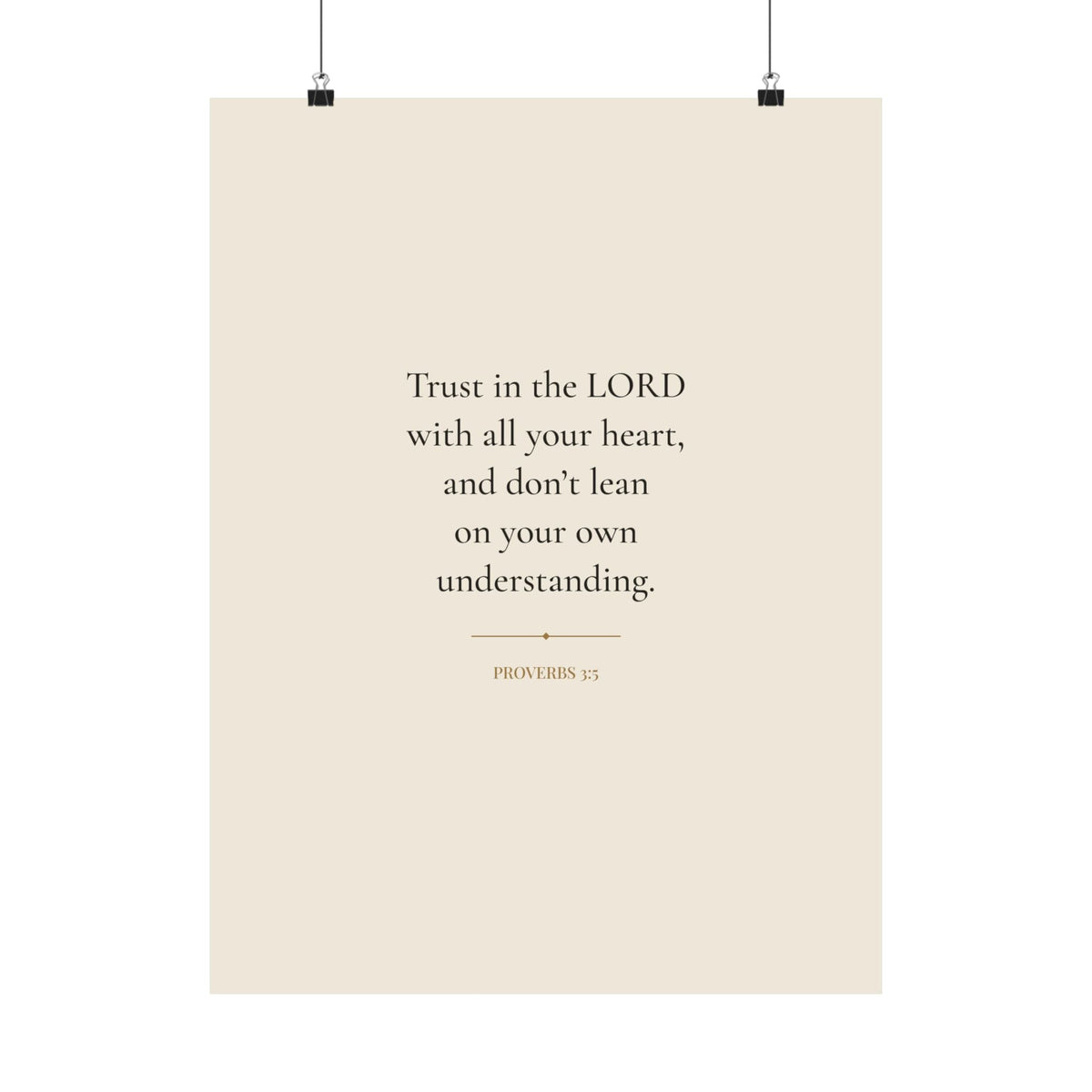 Proverbs 3:5 wall art print included in the Comfort Gift Set