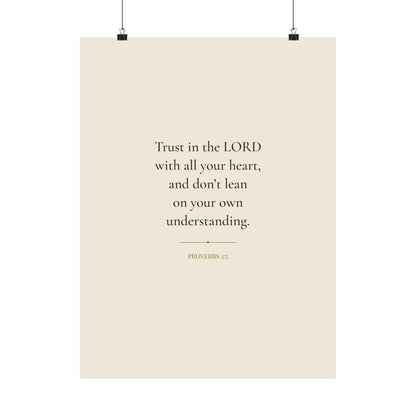 Proverbs 3:5 wall art print included in the Comfort Gift Set